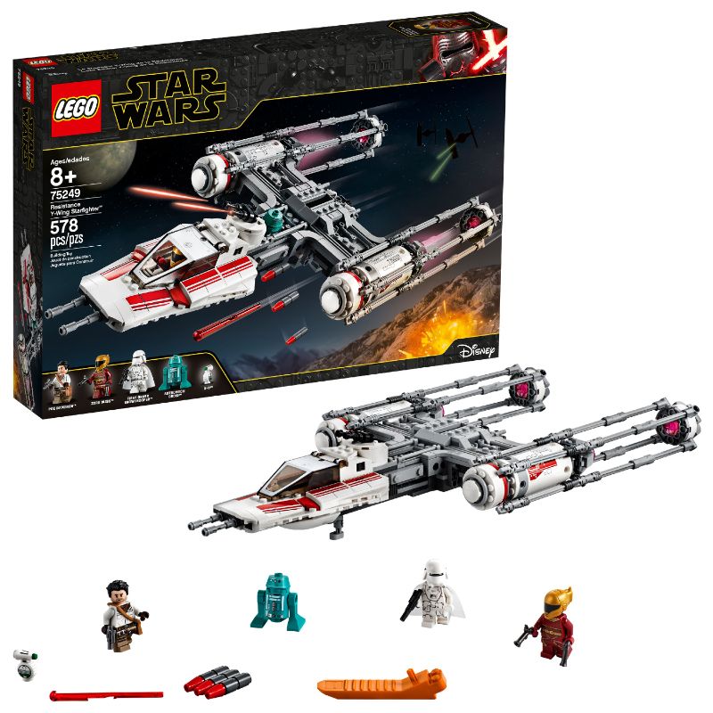 Photo 1 of Lego Star Wars 75249 Resistance Y-Wing Starfighter 578 Piece Building Set - All
