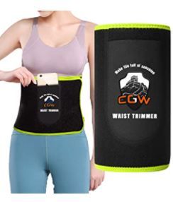 Photo 1 of CGW Women Waist Trimmer Sweat Waist Trainer Waist Sweat Belt Band Belly Stomach Wrap
