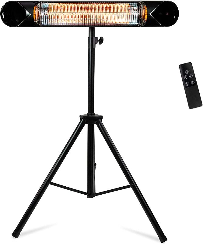 Photo 1 of Briza Infrared Patio Heater - Electric Patio Heater - Outdoor Heater - Indoor/Outdoor Heater - Wall Heater - Garage Heater - Portable Heater - 1500W - use with Stand - Mount to Ceiling/Wall