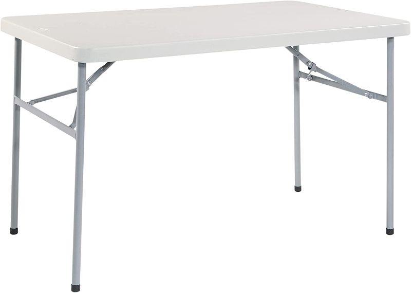 Photo 1 of Office Star Resin Multipurpose Folding Table, 4-Feet