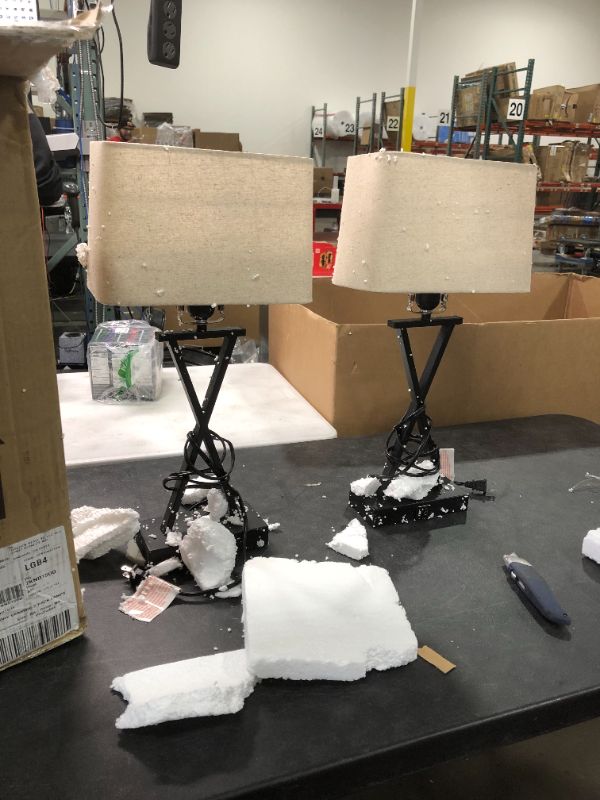 Photo 1 of 2 PACK TABLE LAMPS 