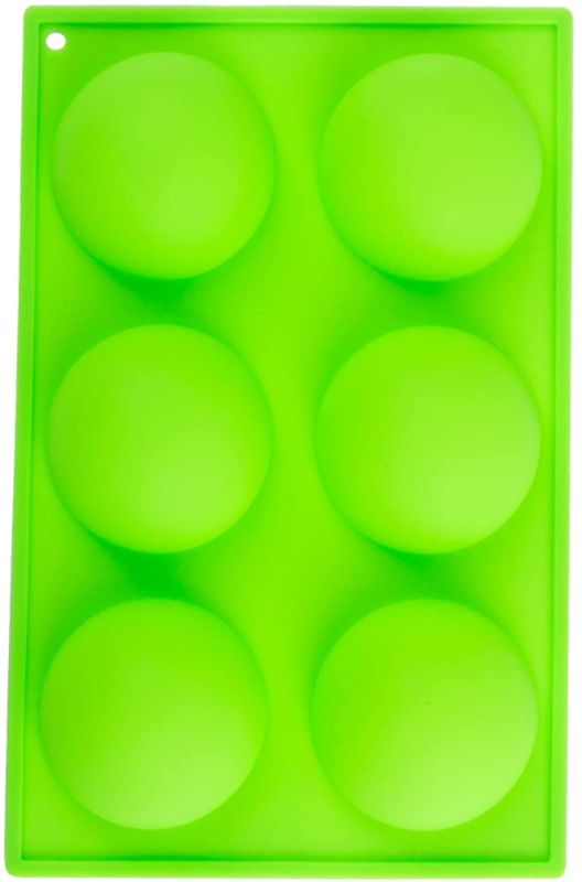 Photo 1 of 2 PACK  BE 6 Holes Silicone Break Apart Chocolate Molds, Gummy Candy Molds Silicone, Baking Cupcake Trays for Chocolate Toppers Gummies Ice Cube Butter Molds Small Brownies Party
