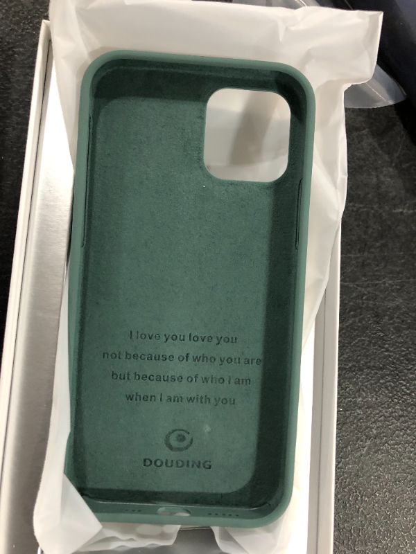 Photo 3 of DOUDING Compatible with iPhone 12 Case,Designed for iPhone 12 Case 6.1 inch(2021),Liquid Silicone Gel Rubber Full Body Protection Shockproof Drop Protection Case (Forest Green.)
