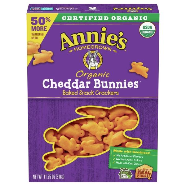 Photo 1 of 4 PACK Annie's Organic Cheddar Bunnies Crackers 11.25 Oz Box
BB OCT 16 2021