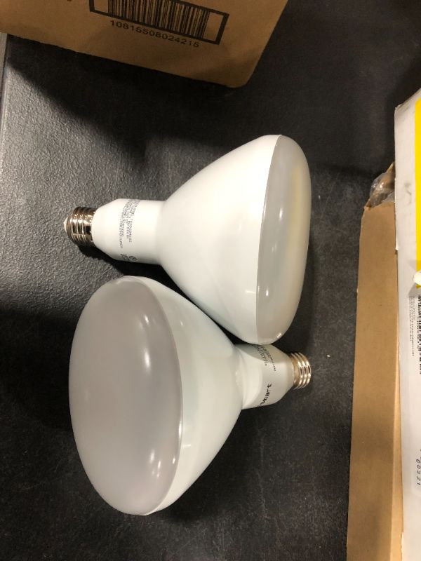 Photo 3 of EcoSmart 75W EQ BR40 Dimmable LED Light Bulb Daylight (2-Pack) 
