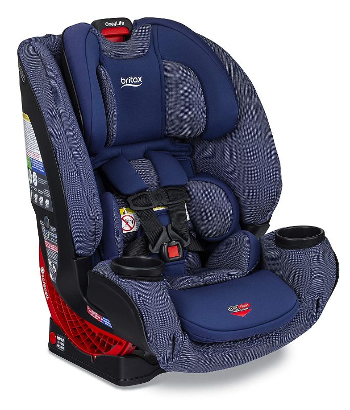 Photo 1 of Britax One4Life ClickTight All-in-One Car Seat – 10 Years of Use – Infant, Convertible, Booster – 5 to 120 Pounds - SafeWash Fabric, Cadet
