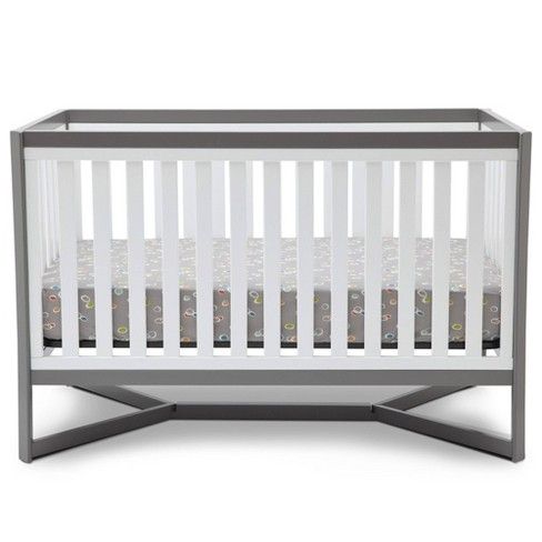 Photo 1 of Delta Children Tribeca 4-in-1 Convertible Crib - White/Gray