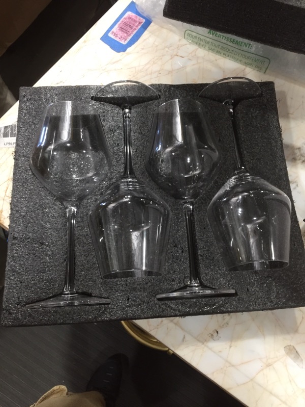 Photo 2 of Circleware Vine Wine Glasses, Set of 4, 11 oz, Clear

