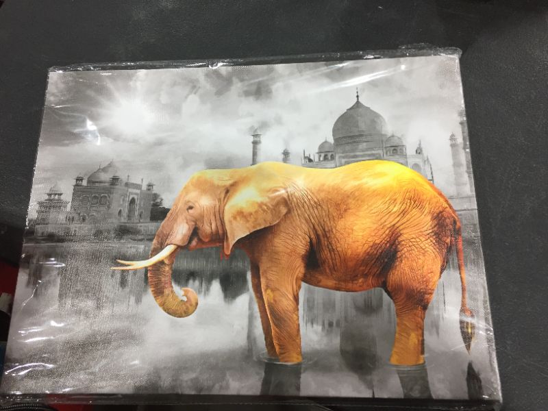 Photo 1 of Canvas Wall Art For Bedroom Family Wall Decor For Bathroom Elephant Wall Pictures Artwork Office Canvas Art Black And White Wall Painting Modern Fashion Living Room Kitchen Home Decorations 12x16 Inch
