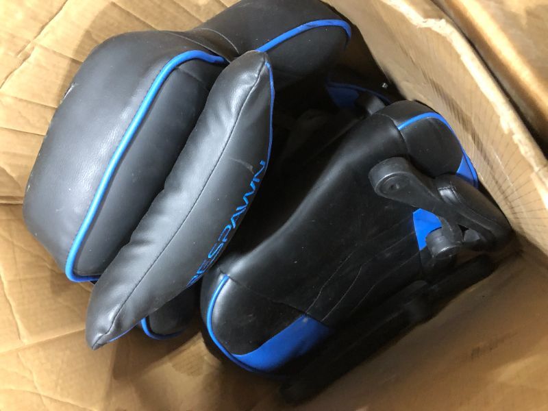 Photo 2 of RESPAWN RSP-110 RACING STYLE GAMING, RECLINING ERGONOMIC CHAIR WITH FOOTREST, BLUE