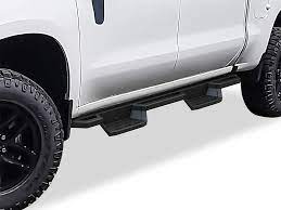 Photo 1 of APG® IA03NAI5B - 6" ST Drop Style Cab Length Black Rectangular Nerf Bars
