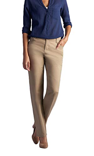 Photo 1 of  LEE Women's Relaxed Fit All Day Straight Leg Pant, Flax, 14 Long
