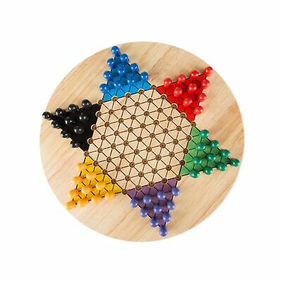 Photo 1 of Chinese Checkers Game Set with 11 inch Wooden Board and Traditional Pegs, Gam...
