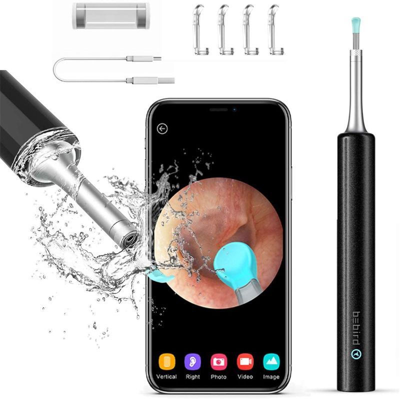 Photo 1 of BEBIRD Ear Wax Removal, Ears Cleaner, Earwax Remover Tool with 1080P FHD Wireless Wfi Ear Camera and 6 LED Lights,Waterproof Otoscope for iPhone, iPad & Android Smart Phones (Black)