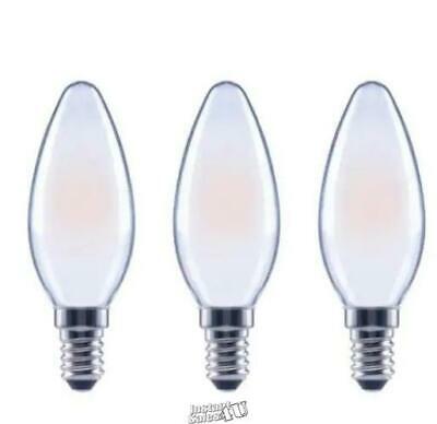 Photo 1 of 60-Watt B11 Dimmable ENERGY STAR Frosted Glass Filament Vintage 3Pack
