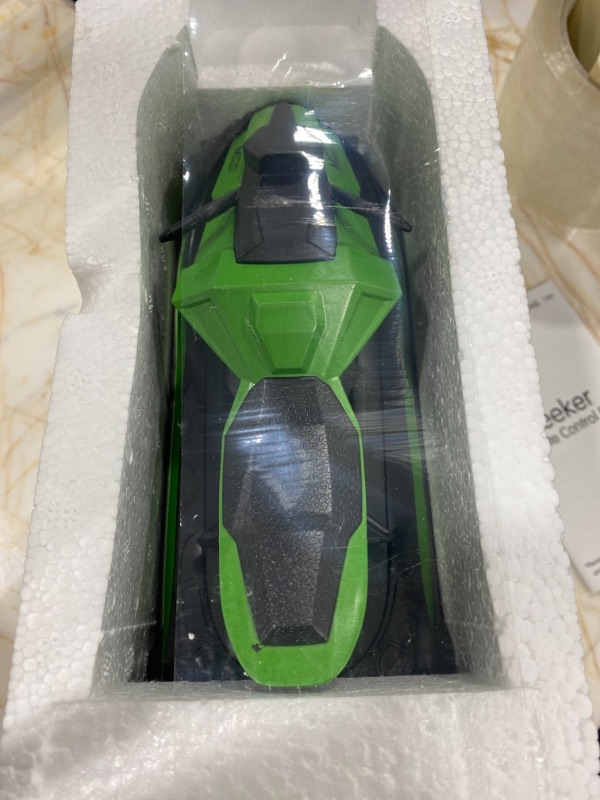 Photo 1 of 40 Mins Remote Control Boats Motorcycle for Pools and Lakes, JJRC 2.4GHz Racing Speedboat for Kids and Adults with Double Power, Low Battery Reminder, 2 Batteries RC Boat Toy(Green)
