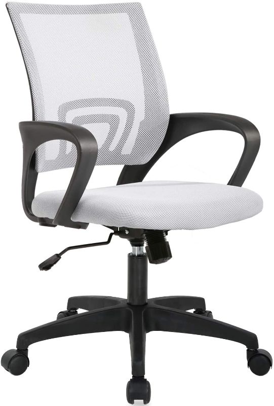 Photo 1 of Home Office Chair Ergonomic Desk Chair Mesh Computer Chair with Lumbar Support Armrest Executive Rolling Swivel Adjustable Mid Back Task Chair for Women Adults (White)
Loose Parts and Hardware