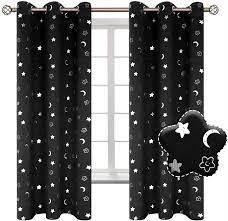 Photo 1 of  BGment Moon/Stars Kids Blackout Curtains/Grommet/Thermal Insulated 52x63
