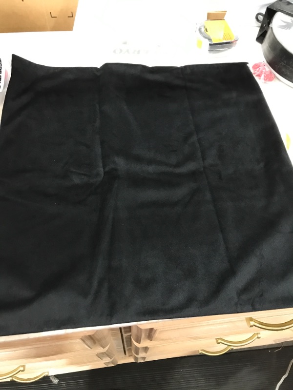 Photo 1 of 19.5 x 19.5 Black velvet pillow cover 