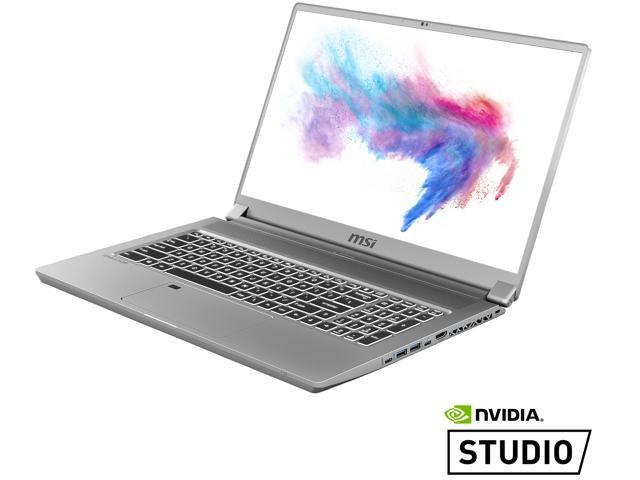 Photo 1 of MSI Laptop Intel Core i7 10th Gen 10875H (2.30 GHz) 16 GB Memory 512 GB NVMe SSD NVIDIA GeForce RTX 2070 Max-Q 17.3" Windows 10 Pro 64-bit  **DOES NOT TURN ON ** HAS A DENT ON THE TOP, also missing ram module, For parts only