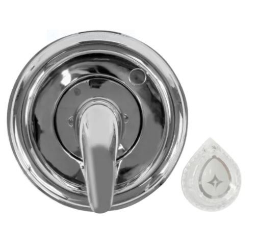 Photo 1 of 1-Handle Valve Trim Kit in Chrome for MOEN Tub/Shower Faucets (Valve Not Included)
