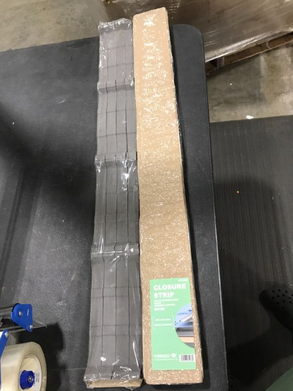 Photo 2 of 3 ft. Inside Closure Strip Foam SM-Rib Roof Accessory in Black (4 Per package), PACK OF 4
