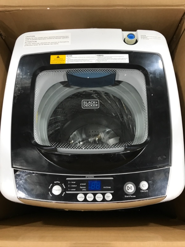 Photo 5 of BLACK+DECKER BPWM16W Portable Washer, White
