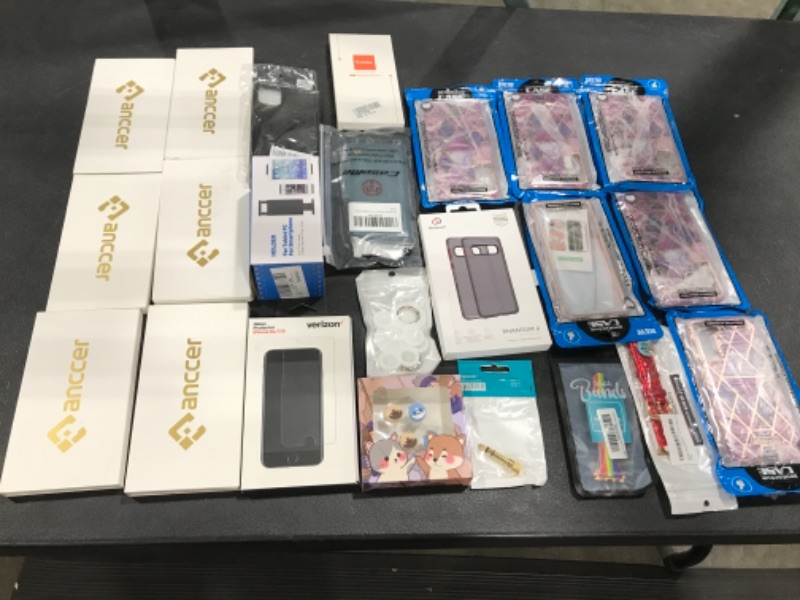 Photo 1 of Box lot - Phone cases and accessories 