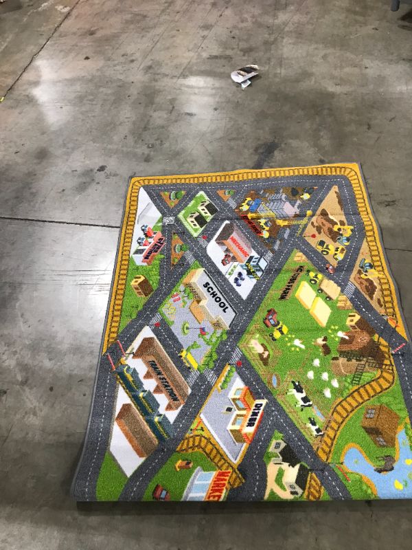 Photo 1 of 57*39in School Map Decorated Rug