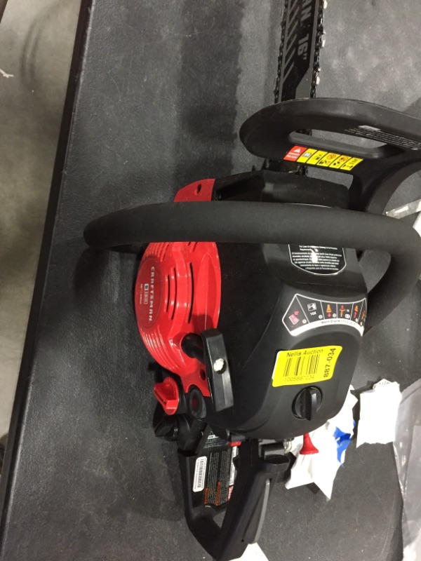 Photo 2 of CRAFTSMAN 16-in 42-cc 2-Cycle Gas Chainsaw