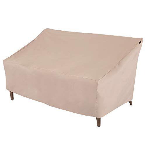 Photo 1 of  Modern Leisure 2931 Chalet Patio Love Seat, Outdoor Cover Water-Resistant, Medium, Khaki/Fossil