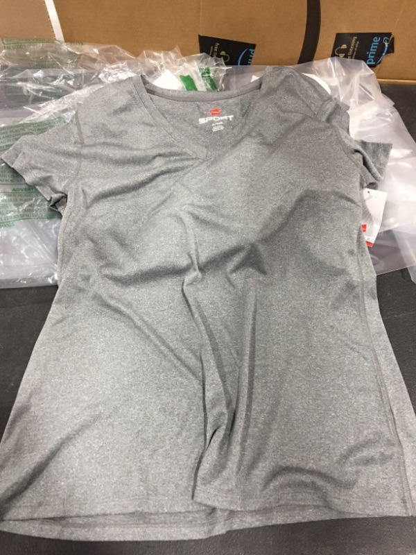 Photo 2 of Hanes Sport Grey T shirt X large