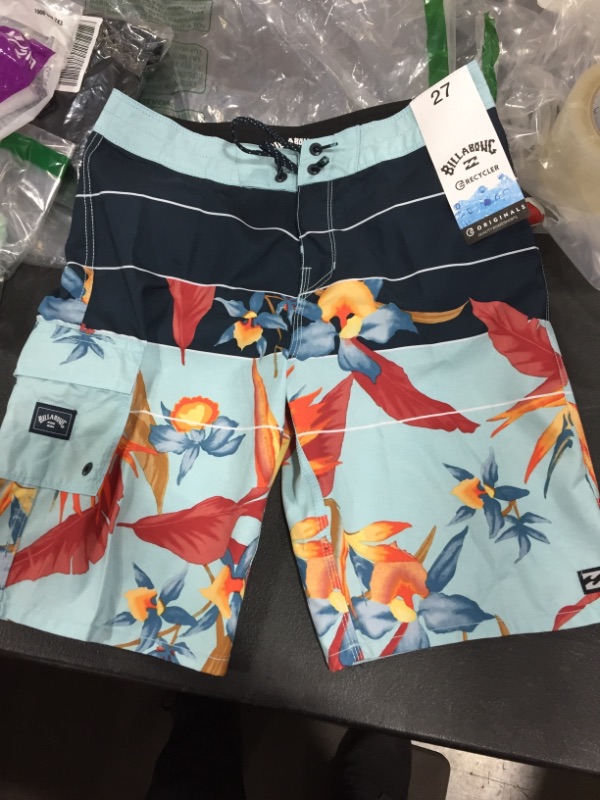 Photo 1 of Billabong Recycler Swim Trunks Tropical size 27