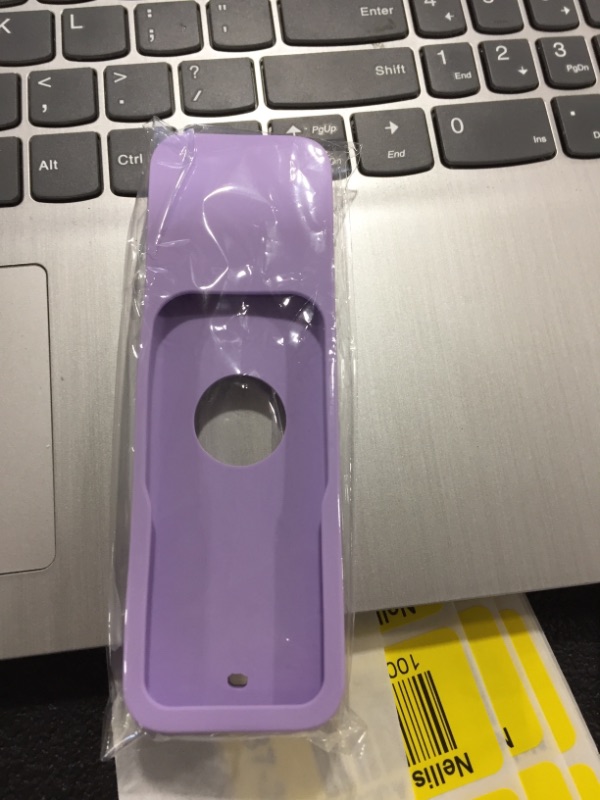 Photo 2 of The New 4th Gen 4K 5th Siri Remote Control Case is Suitable for Apple TV. The Shockproof Silicone Remote Control Cover is Compatible with Apple TV 4K and Fourth Generation Remotes. (Purple)
