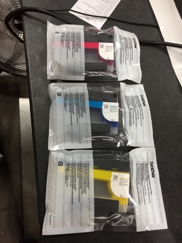 Photo 2 of Brother Genuine LC30373PKS, 3-Pack Super High-Yield Color INKvestment Tank Ink Cartridges, Includes 1 Cartridge Each of Cyan, Magenta and Yellow Ink, Page Yield Up to 1, 500 Pages/Cartridge, LC3037