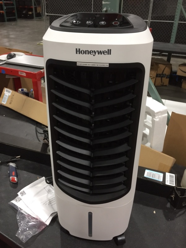 Photo 2 of Honeywell Portable Evaporative Cooler with Fan, Humidifier & Remote, 29.6" TC10PEU, White