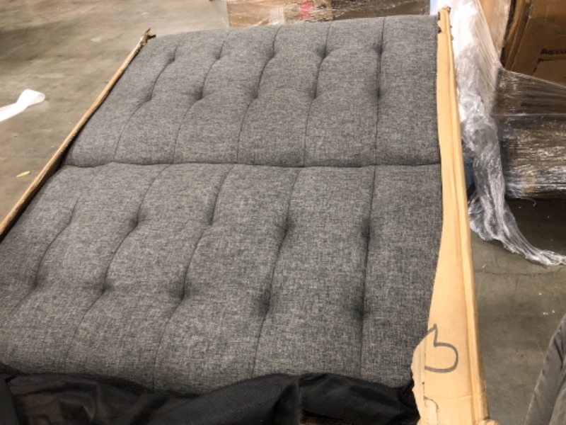 Photo 2 of DHP Emily Convertible Futon Sofa Couch, Gray