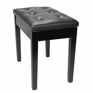 Photo 1 of RockJam Padded Wooden Piano Bench Stool with Storage RJKBB500
