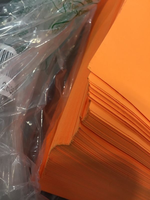 Photo 3 of Astrobrights Mega Collection, Colored Cardstock, Bright Orange, 320 Sheets, 65 lb/176 gsm, 8.5" x 11" - MORE SHEETS! (91626)
