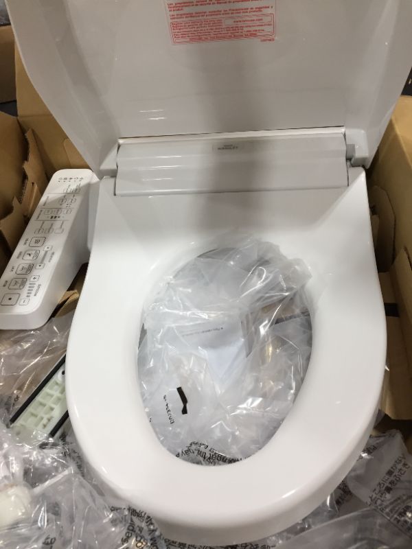 Photo 5 of C2 Washlet Electric Bidet Seat for Elongated Toilet in Cotton White with Premist and EWATER+ Wand Cleaning