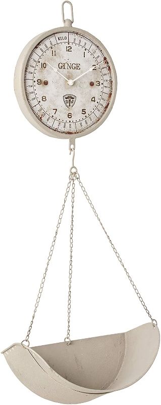 Photo 1 of Creative Co-Op Metal Reproduction of Hanging Produce Scale Clock
