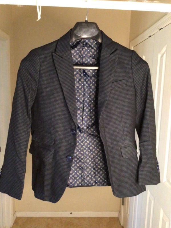 Photo 1 of Little Boys' - Wool Blend Suit Coat by Isaac Mirahi- Size 10- Dark Blue