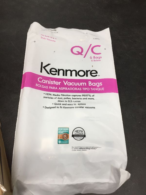 Photo 1 of 6 Kenmore Sears Type Q/C HEPA Vacuum Bags Style 5055 20-50558 50557 53292


