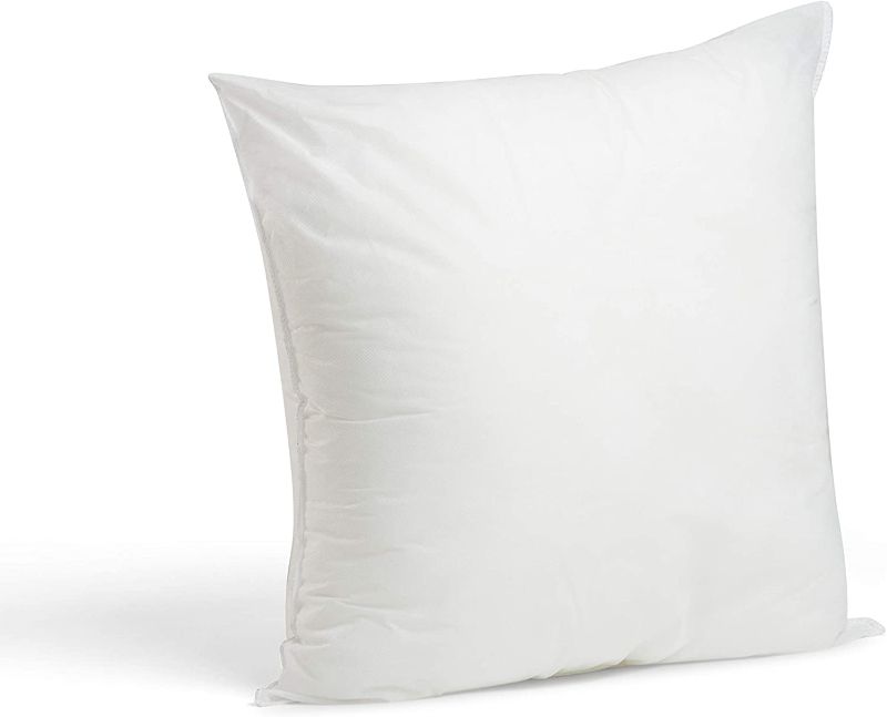 Photo 1 of 2 PK Foamily Premium Hypoallergenic Square Shaped Polyester Cushion Filling Cover 18 "x 18" White.