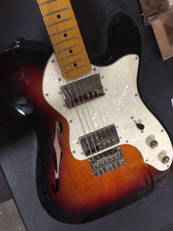 Photo 3 of Squier Classic Vibe '70s Telecaster Thinline Maple Fingerboard Electric Guitar 3-Color Sunburst