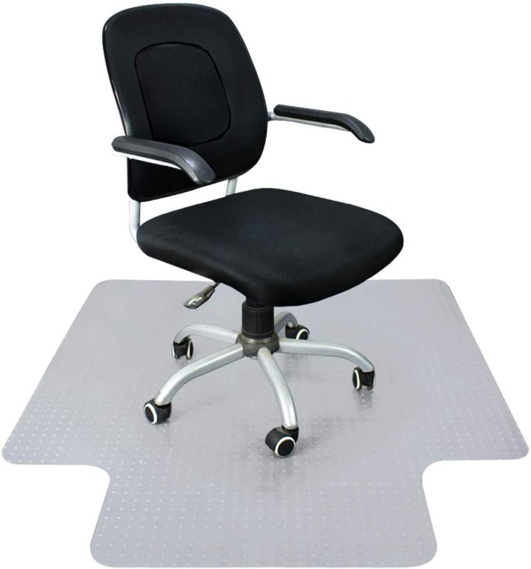 Photo 1 of  Upgraded 48" X 36" Office Mat Chair Mat, Heavy Duty Carpets with Lip for Hardwood Floor, Rug Carpet Floor Computer Desk Low And Medium Pile Carpets