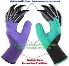 Photo 1 of 3 Pairs Garden Gloves With Fingertips Claws,Best Gift For Gardener