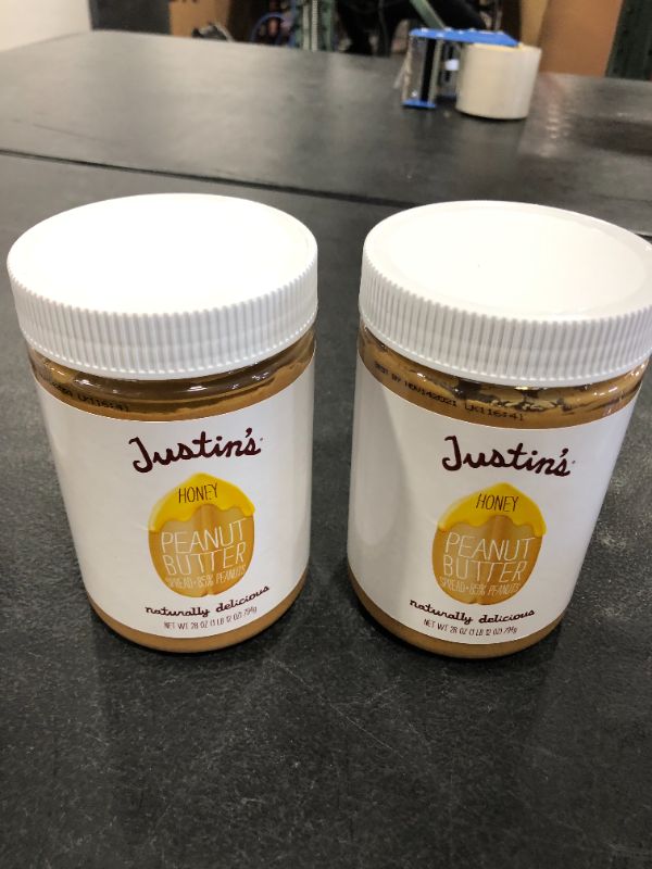 Photo 2 of 2 PACK Justin's Peanut Butter Spread, Honey - 28 oz BEST BY NOV 14 2021