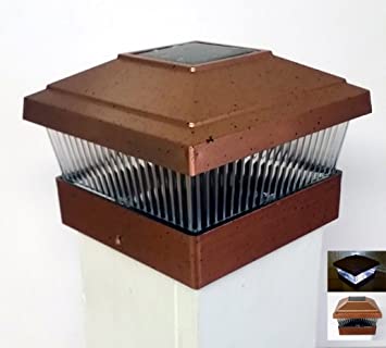 Photo 1 of Garden Solar Light Solar Powered 5x5 Outdoor Post Cover, Copper
