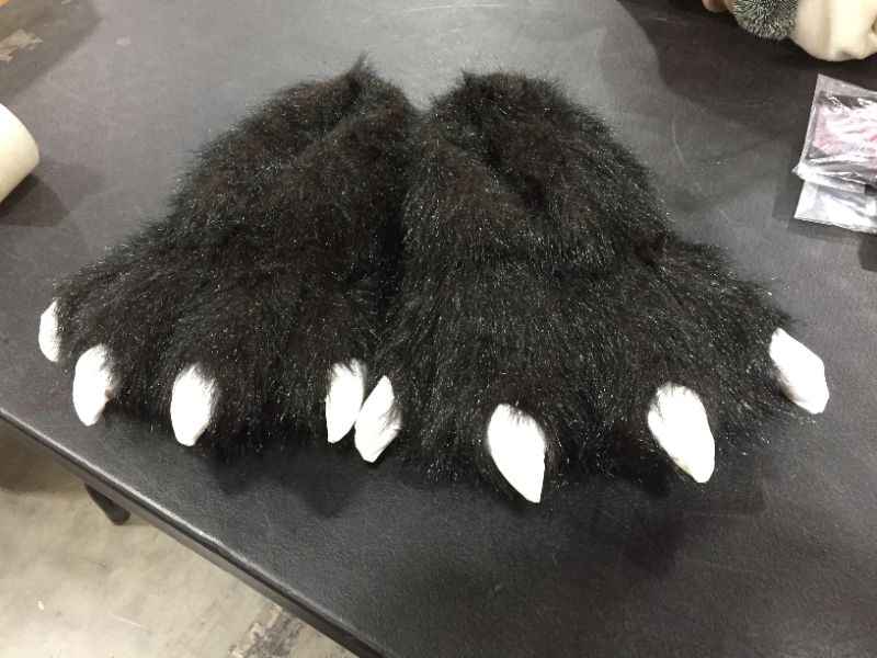 Photo 1 of Wishpets Grizzly Bear Paw Slippers, Multiple Sizes
size-Large